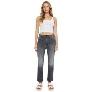 MOTHER The Tripper Ankle Jeans Lightning Up Lanterns Gray 27